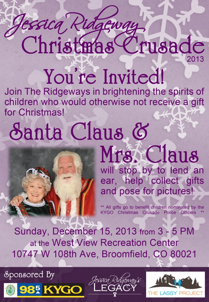 Jessica Ridgeway Christmas Crusade 2013 Flyer